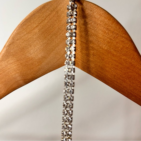 Custom Made Halter Dress With Pink Shimmering Rhinestones - Size 2 - Picture 12 of 16